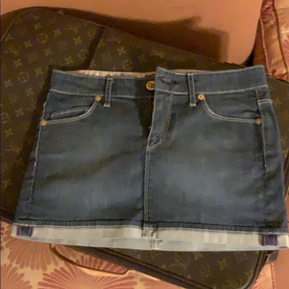 Rich & Skinny Mini Denim Skirt